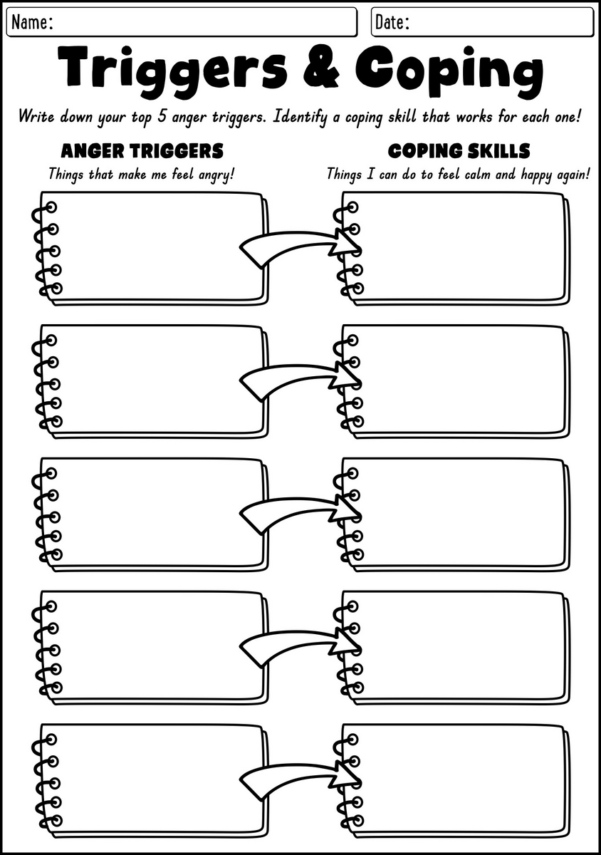 13 Coping Skills Worksheets Free PDF At Worksheeto 75 Coping Skills For Kids FREE Printable Krista H Counseling