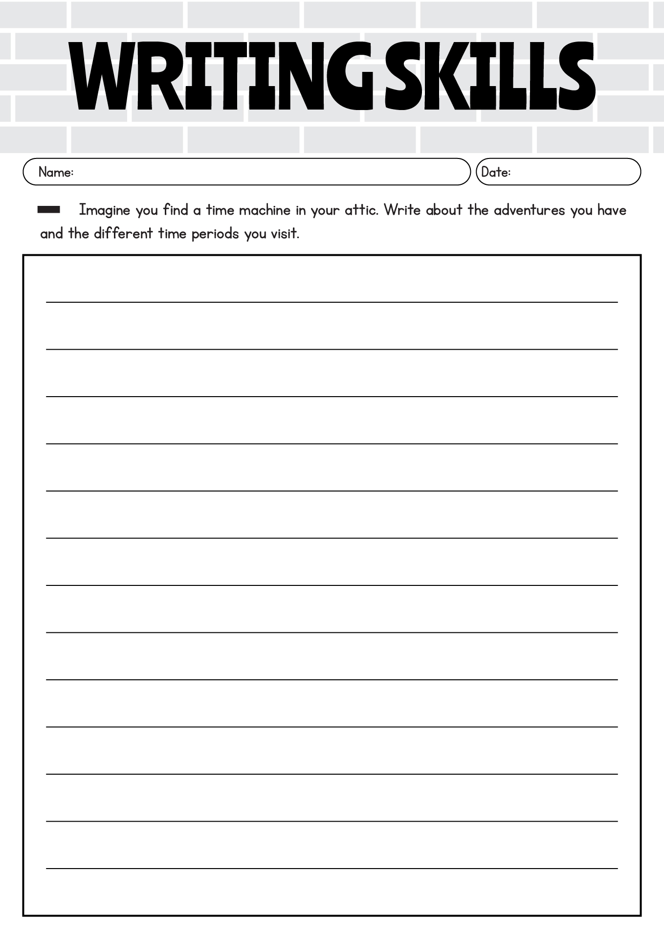 14 6th Grade Language Arts Worksheets Free PDF At Worksheeto Writing Worksheets For Creative Kids Free PDF Printables EdHelper