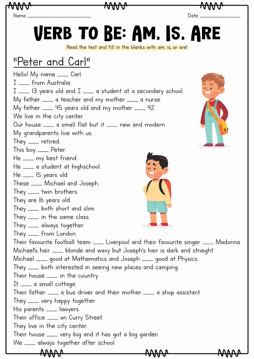 English Worksheets For Beginners And Kids Free PDFs