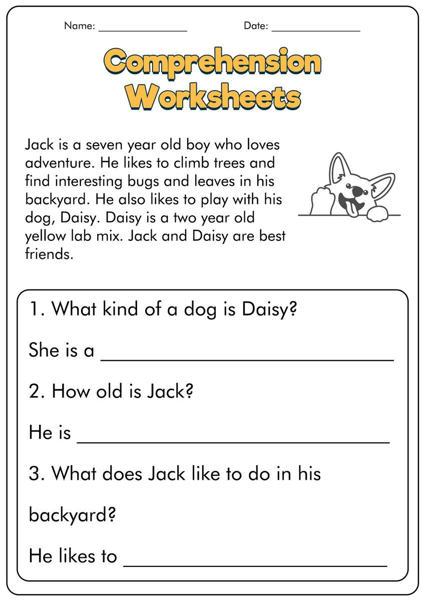 15 First Grade Reading Comprehension Worksheets Free PDF At Worksheeto 15 First Grade Reading Comprehension Worksheets Free PDF At Worksheeto