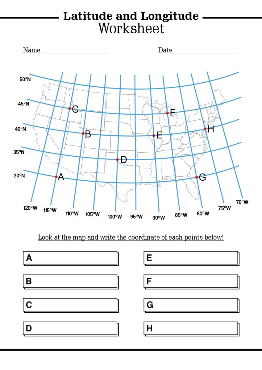 15 Latitude And Longitude Map Worksheet Free PDF At Worksheeto 15 Latitude And Longitude Map Worksheet Free PDF At Worksheeto