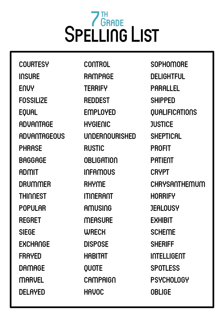 17 9th Grade Worksheets Spelling Words Free PDF At Worksheeto