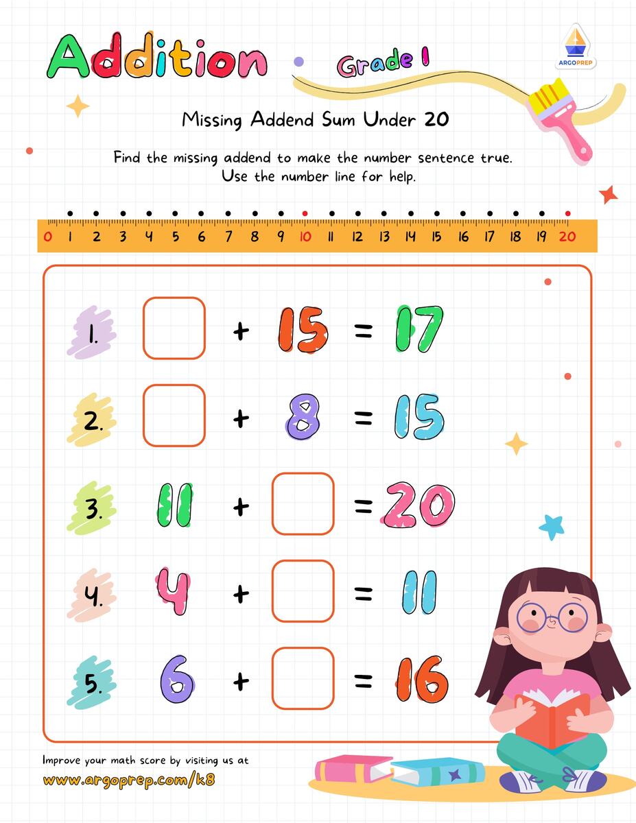 Number Line Addition Worksheets Free Teach Prints