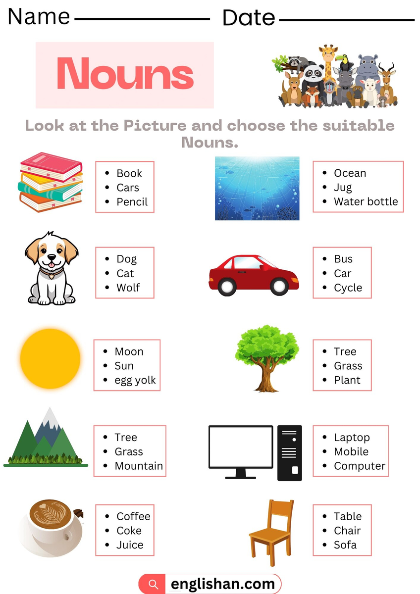 Nouns Worksheet With Superheroes Parts Of Speech Activity