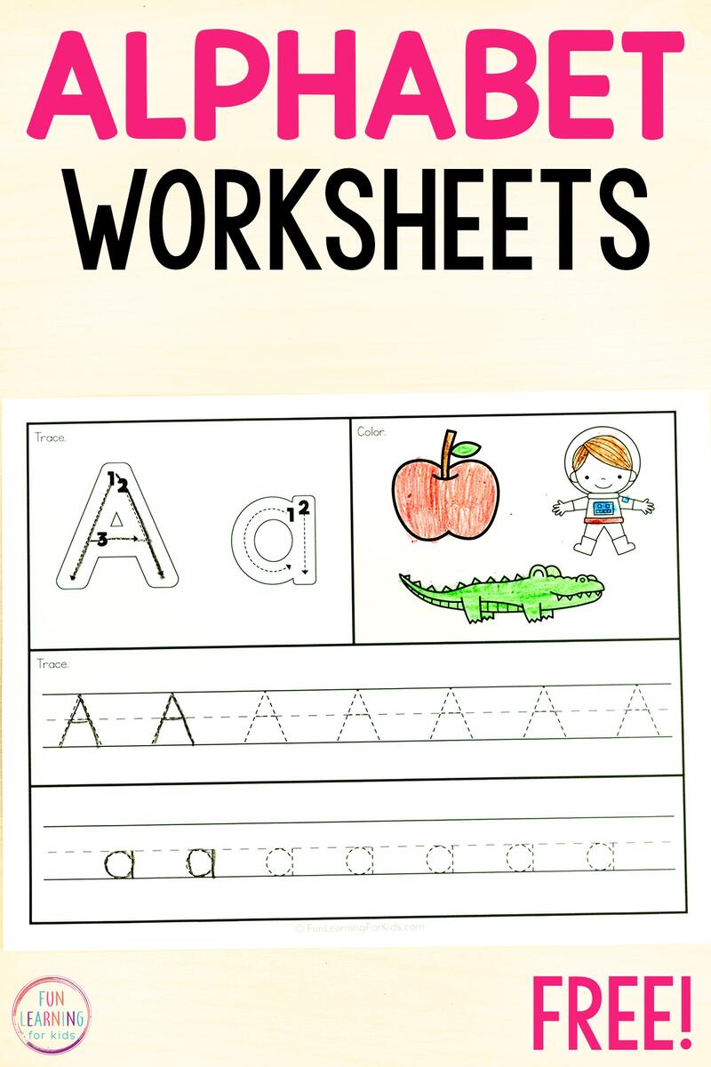 26 Alphabet Beginning Sounds Letter Tracing Worksheets 26 Alphabet Beginning Sounds Letter Tracing Worksheets