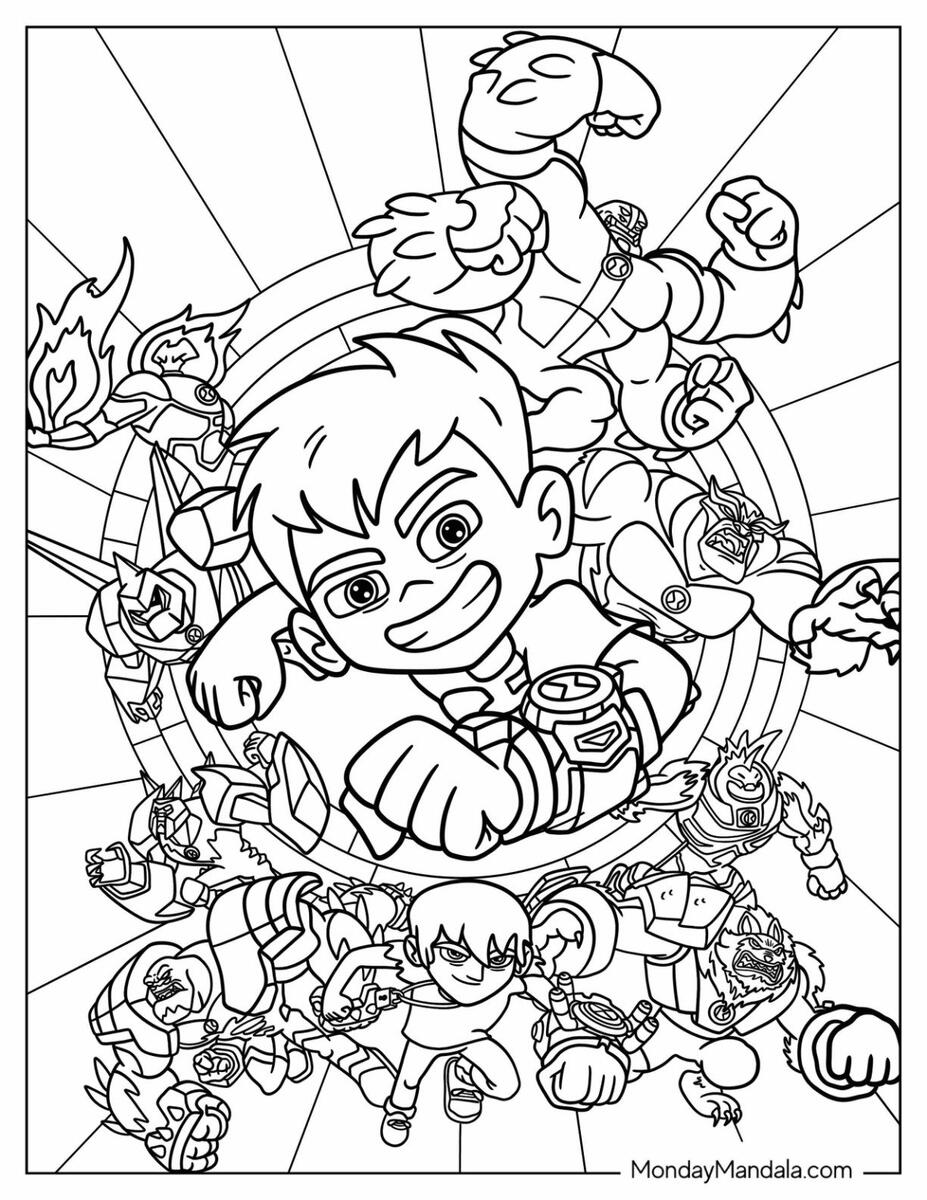 26 Ben 10 Coloring Pages Free PDF Printables Stand By Me Ben E King ESL Worksheet By Shacurington