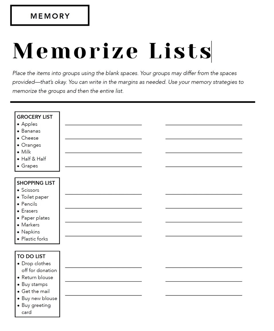 Focus Attention Worksheets For ADHD Autism