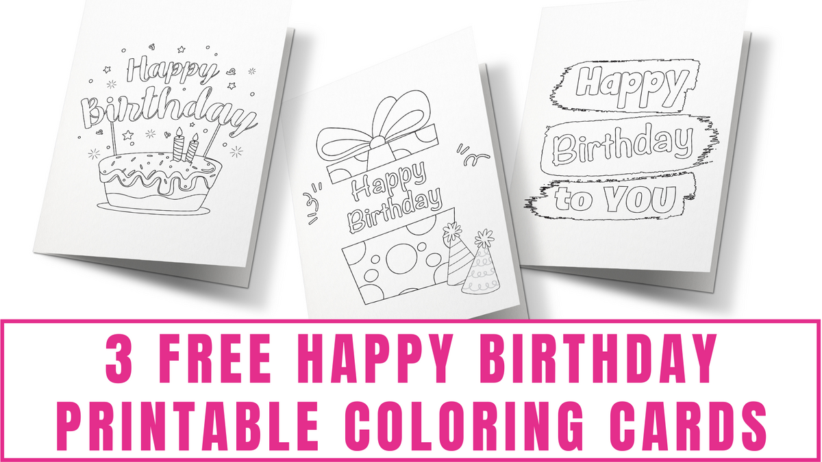 Free Happy Birthday Coloring Pages For Kids
