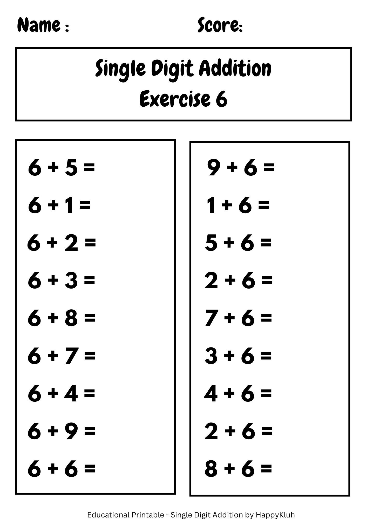 80 Adding 3 Single Digit Number Sums Addition Sums With Numbers 0 9 Preschool 2nd Grade Math Home Made By Teachers