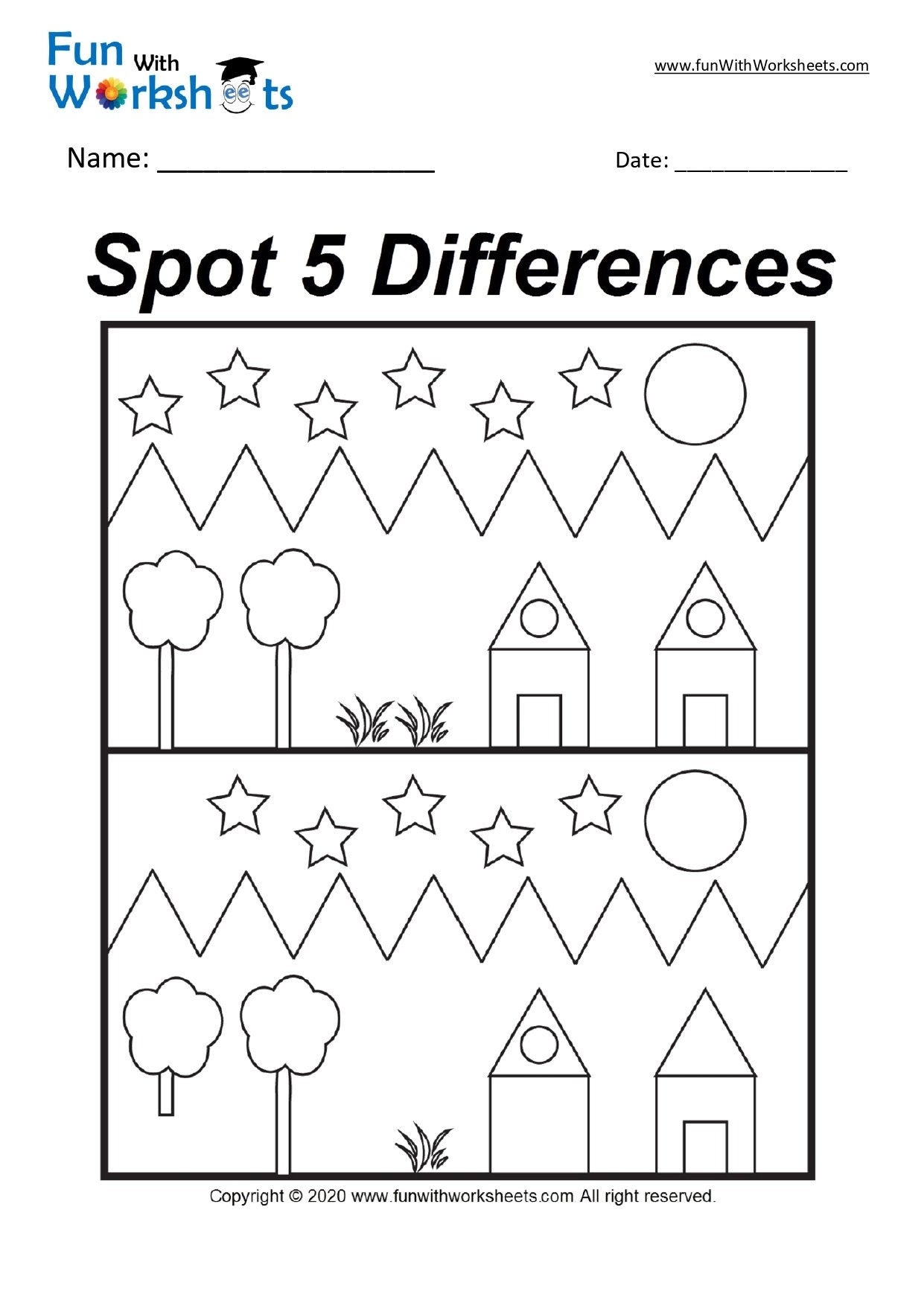 31 Spot The Difference Printable Worksheets Busy Book Printable Book Etsy Israel