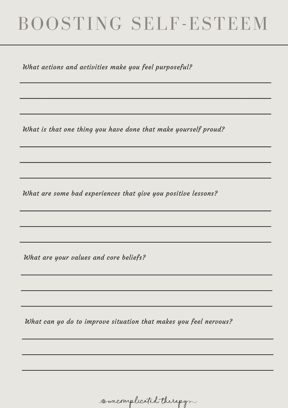 4 Free Printable Self Esteem Worksheets Freebie Finding Mom Worksheets Library