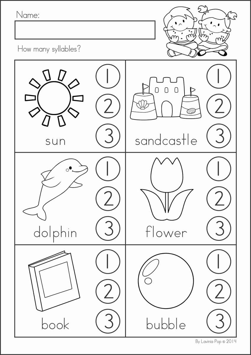 47 Papers For Syllables Ideas Syllable Syllables Activities Kindergarten Worksheets