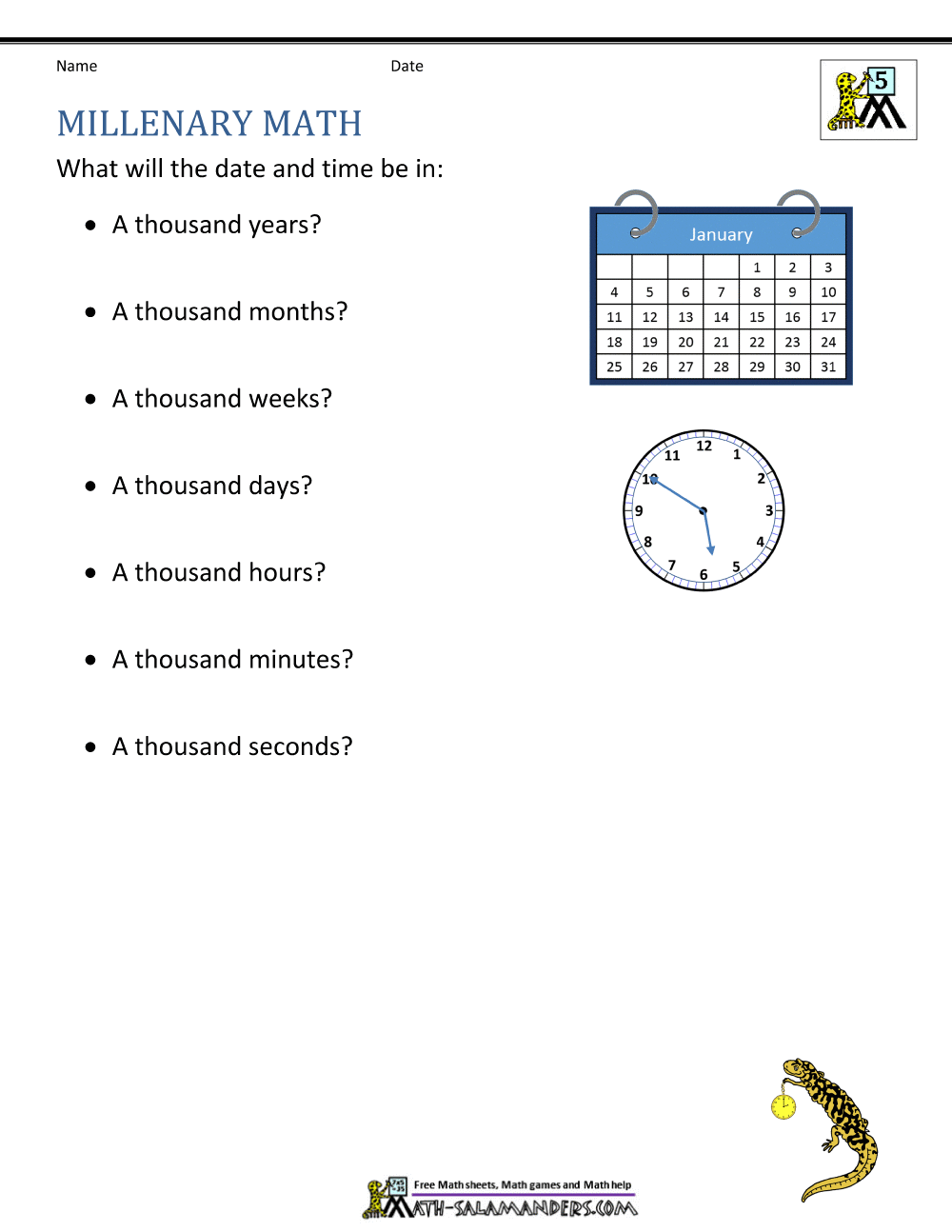 5th Grade Math Problems 5th Grade Math Problems