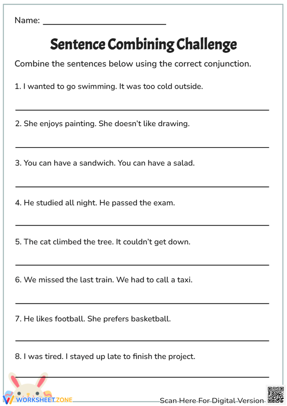 6th Grade Conjunctions Worksheets Printable 6th Grade Conjunctions Worksheets Printable