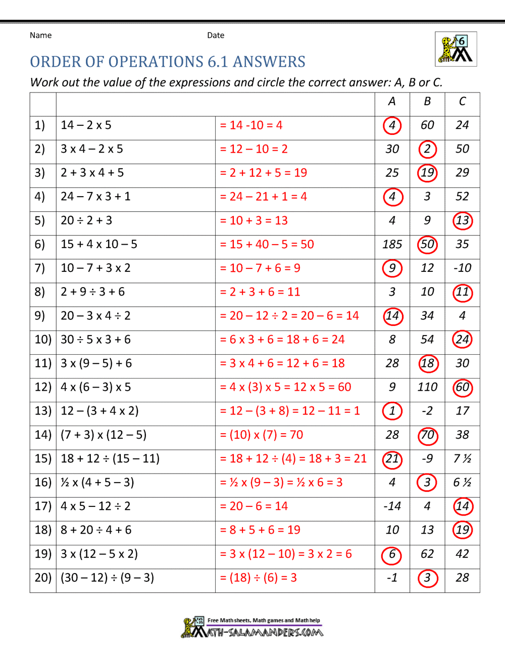6th Grade Math Printables Engaging Resources For Middle School Students