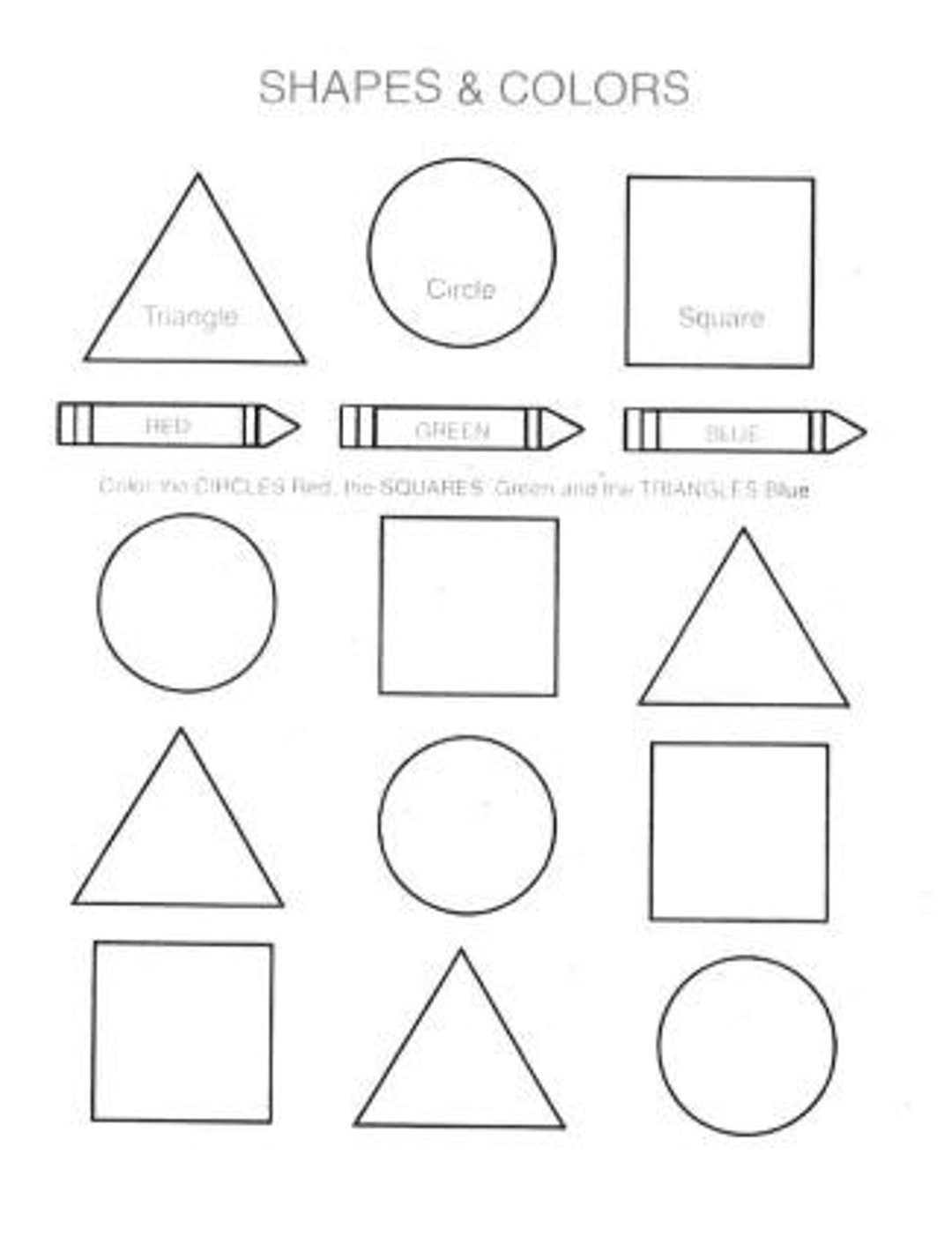 7 Printable Shapes And Numbers Tracing Matching And Drawing Worksheets Etsy 7 Printable Shapes And Numbers Tracing Matching And Drawing Worksheets Etsy