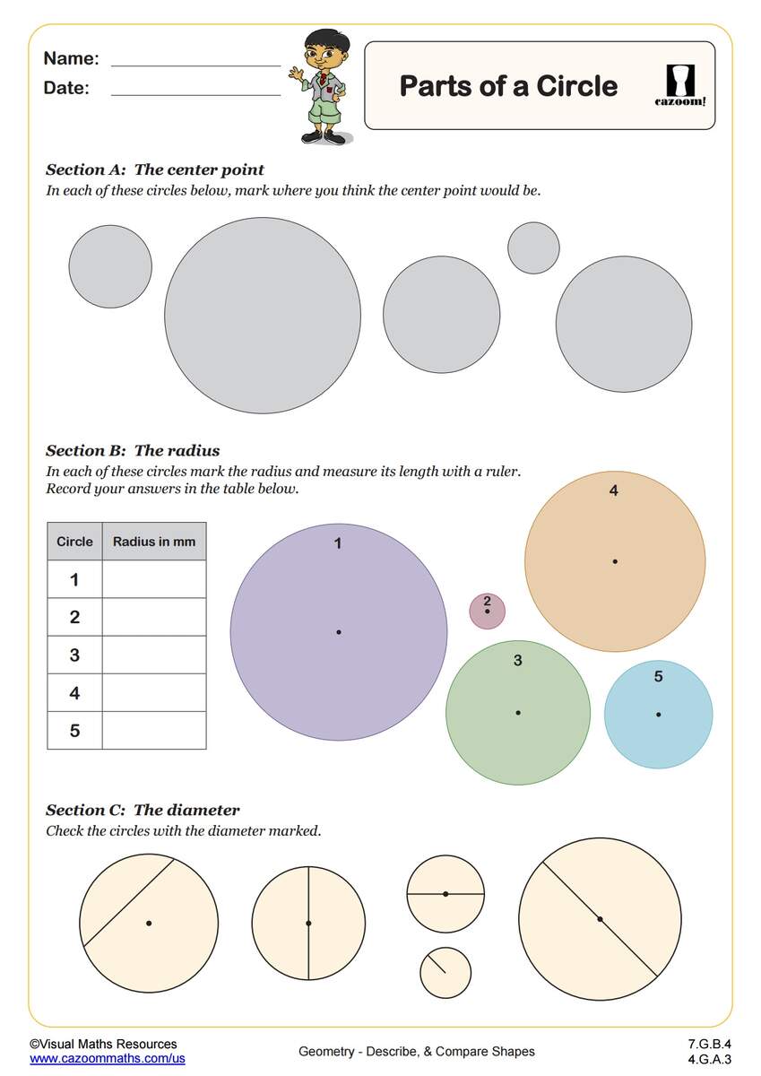 7th Grade Geometry Worksheets Printable PDF Math Worksheets Cazoom Math
