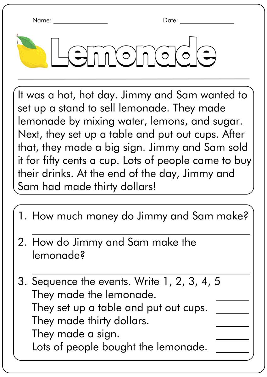 1st Grade English Worksheets Best Coloring Pages For Kids