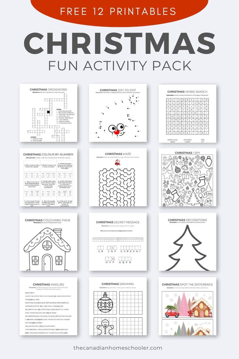 A Fun Free Printable Christmas Activity Pack For Kids A Fun Free Printable Christmas Activity Pack For Kids