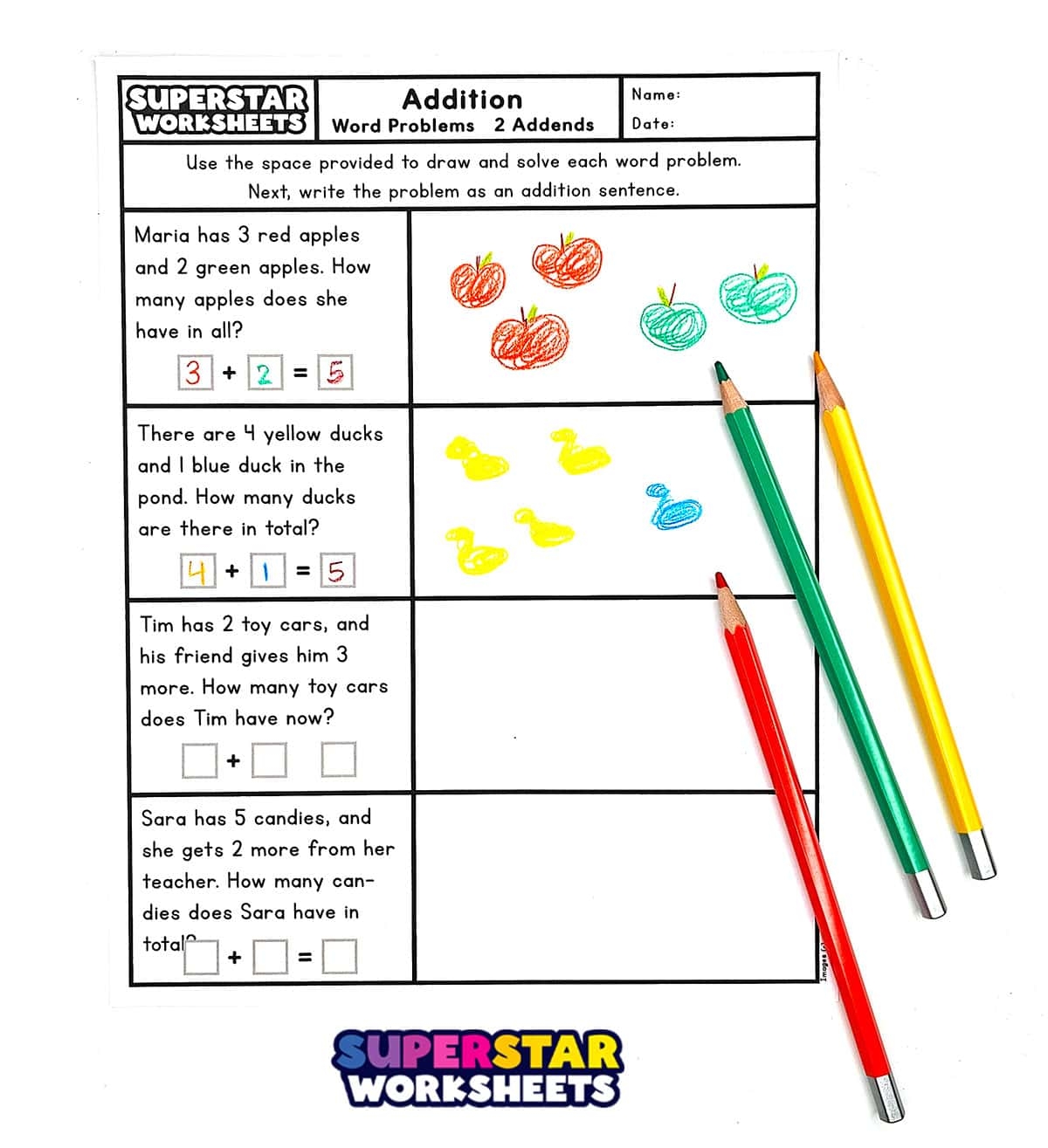 Math Word Problems For Kids