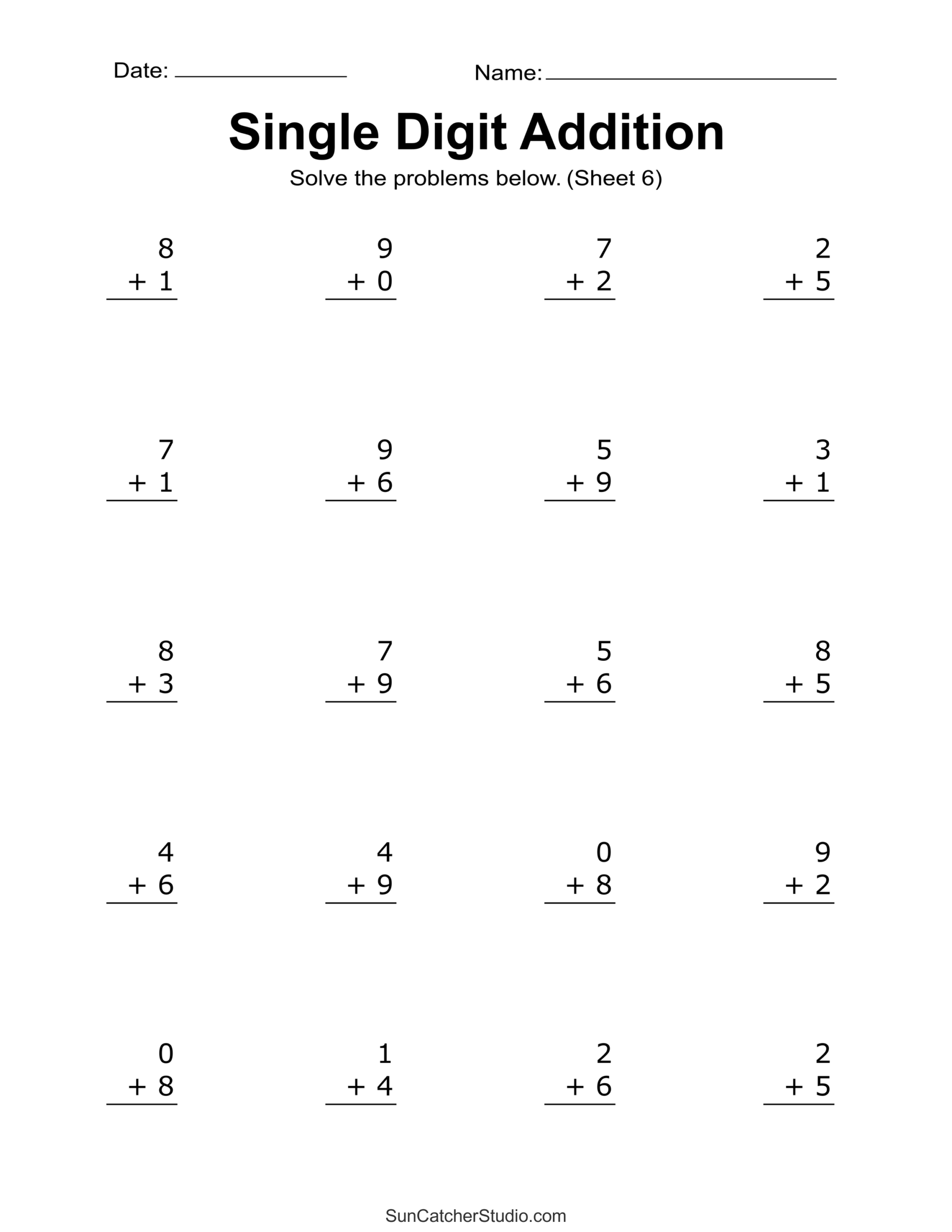 Addition Worksheets Free Printable Easy Math Problems Free Printables Lettering SVG Files Tools Apps Printable Addition Worksheets PDF Free Download
