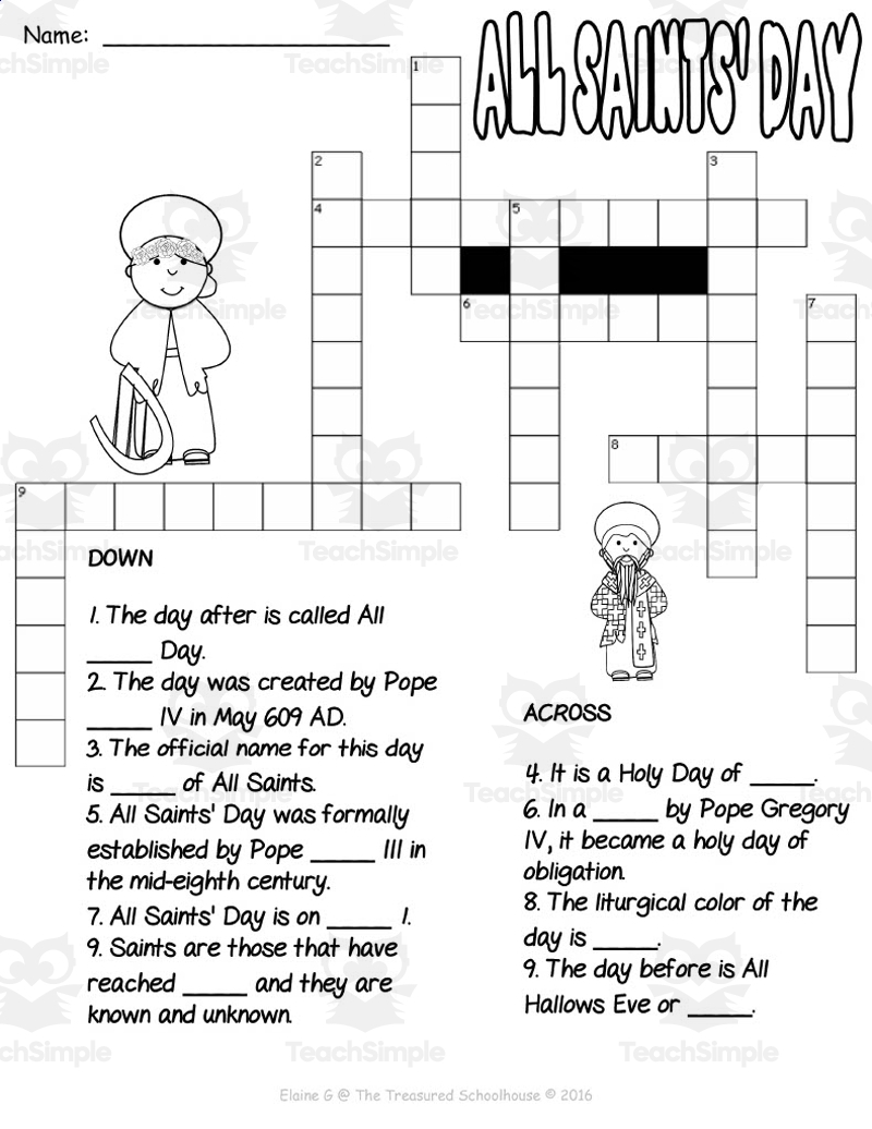Catholic Saints Crafts And Activities Packet For Kids Vol 1