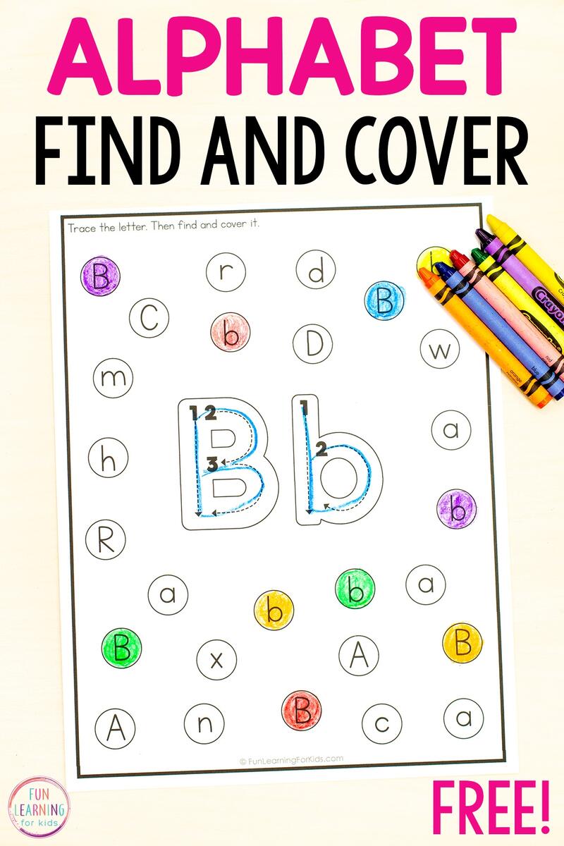 Alphabet Find And Cover The Letter Worksheets Alphabet Find And Cover The Letter Worksheets