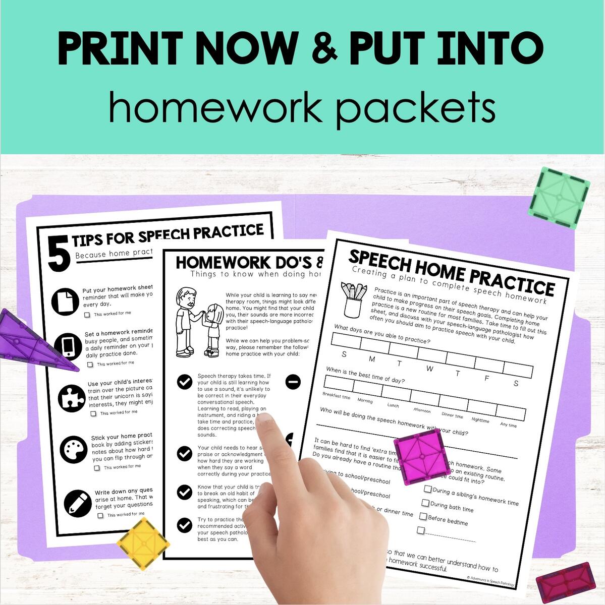 Articulation Therapy Home Activity Ideas Products
