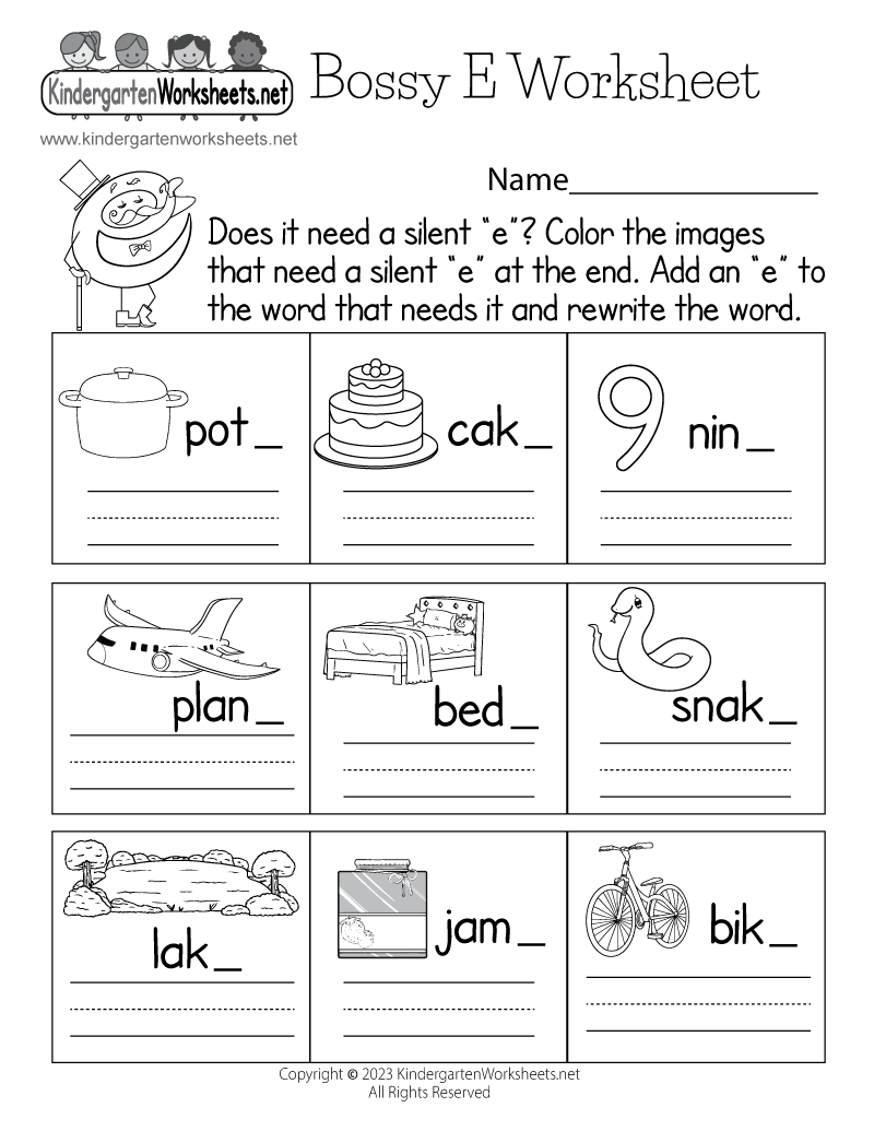 Bossy E Worksheet Free Printable Digital PDF Magic Wand Silent E Worksheets Literacy Learn