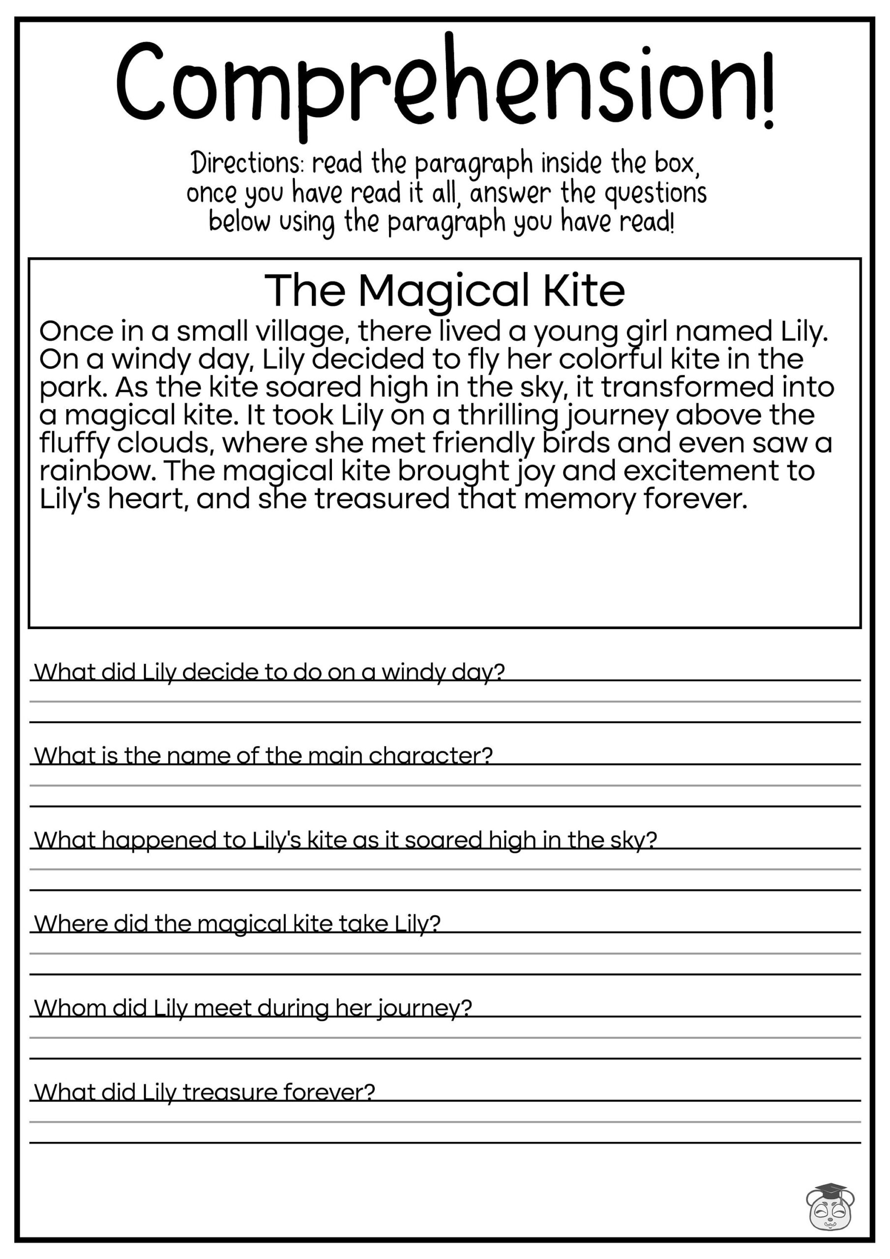 Buy 5 Printable Reading Comprehension English Worksheets Ages 4 7 KG1 To Grade 2 Online In India Etsy Buy 5 Printable Reading Comprehension English Worksheets Ages 4 7 KG1 To Grade 2 Online In India Etsy