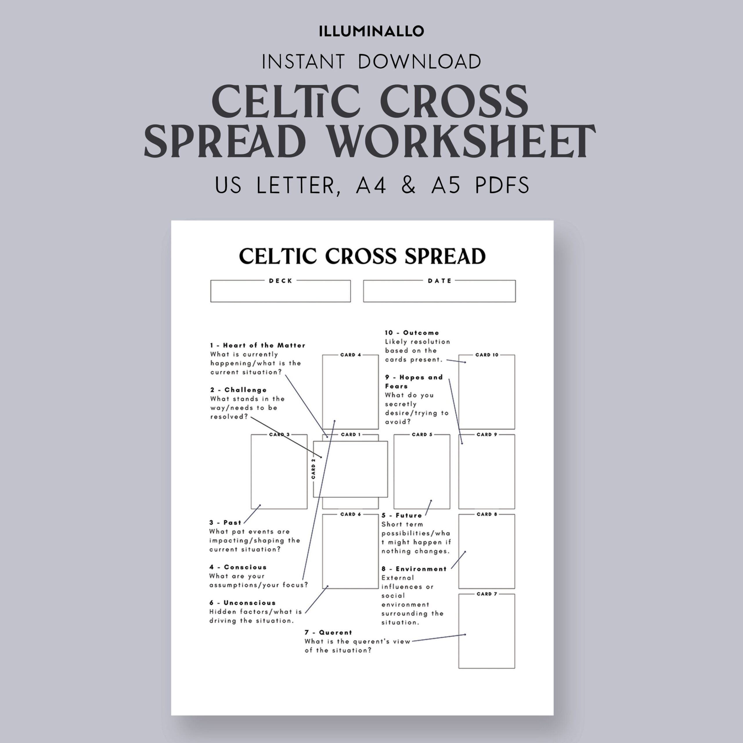 Buy Celtic Cross Tarot Spread Printable Celtic Cross Tarot Worksheet Tarot Journal Tarot Worksheet Printable Printable Tarot Worksheet Online In India Etsy Celtic Cross Tarot Spreads Past Lives Relationship Spreads Relationship Tarot Tarot Journal Printable Tarot Workbook Beginner Tarot Etsy