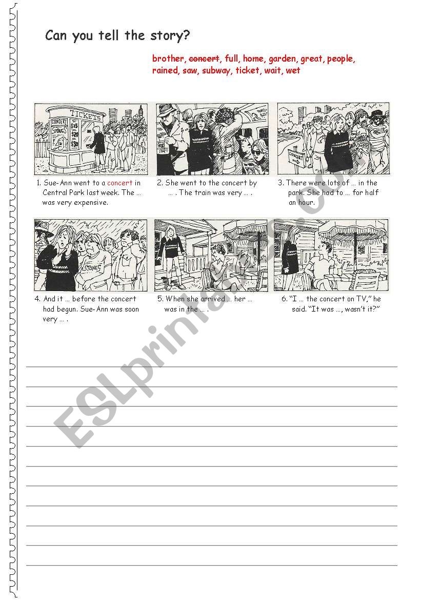 Can You Tell The Story ESL Worksheet By Nartenut Can You Tell The Story ESL Worksheet By Nartenut