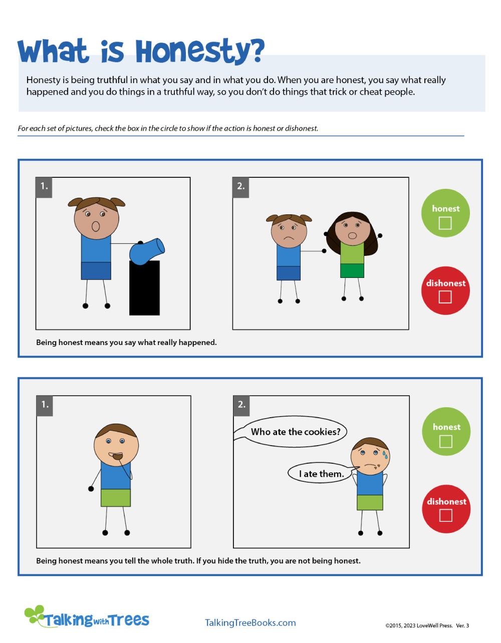 Character Education Worksheets Character Education Worksheets