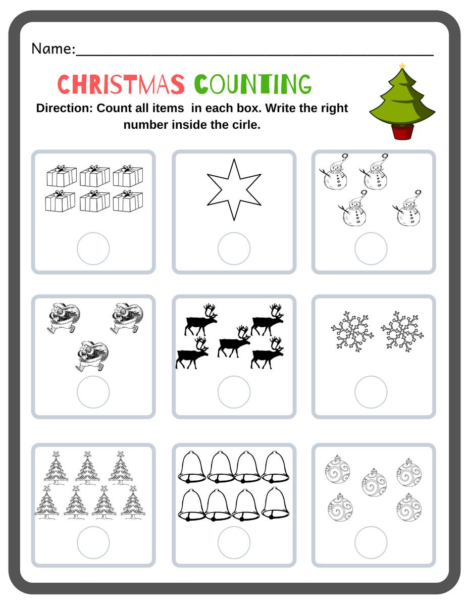 Christmas Spot The Difference Worksheet Free Printable Digital PDF