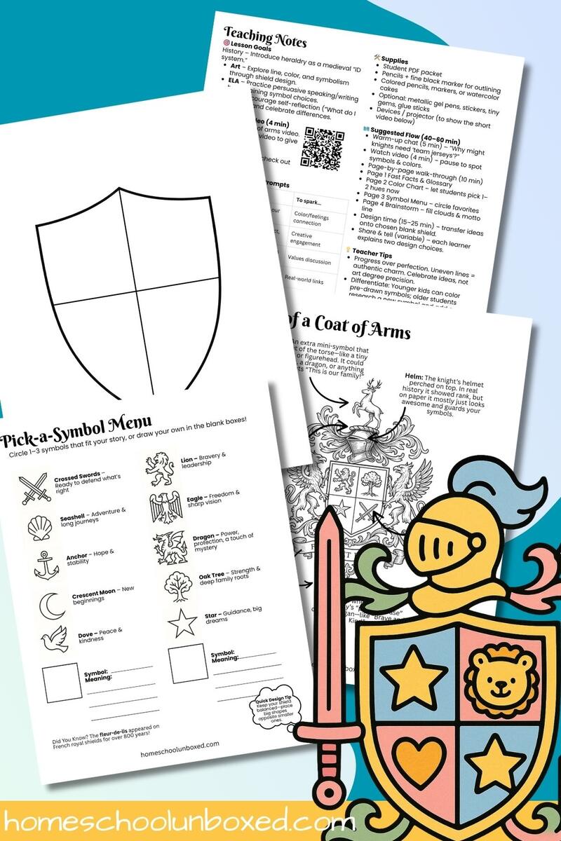 Coat Of Arms Activity Lesson Plan For Kids Free Printables