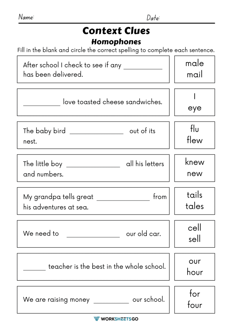 Context Clues Worksheets Context Clues Worksheet Writing Part 1 Worksheets Library