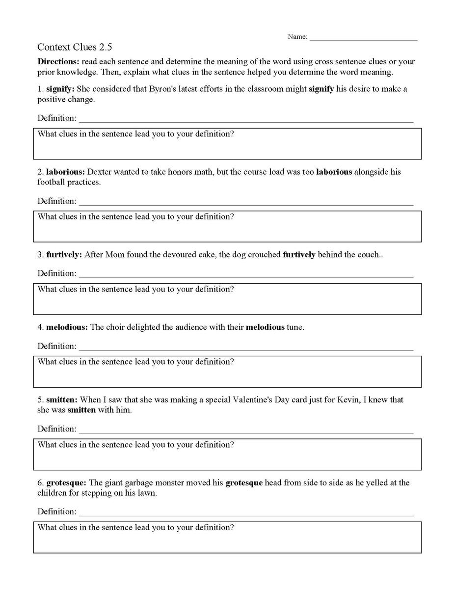 Context Clues Targeted Practice 2nd 3rd Grade MagiCore
