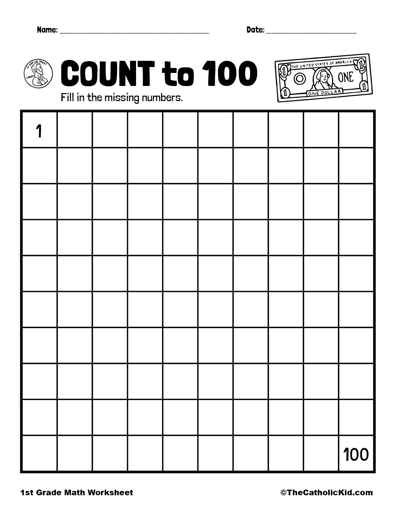 Count To 100 TheCatholicKid