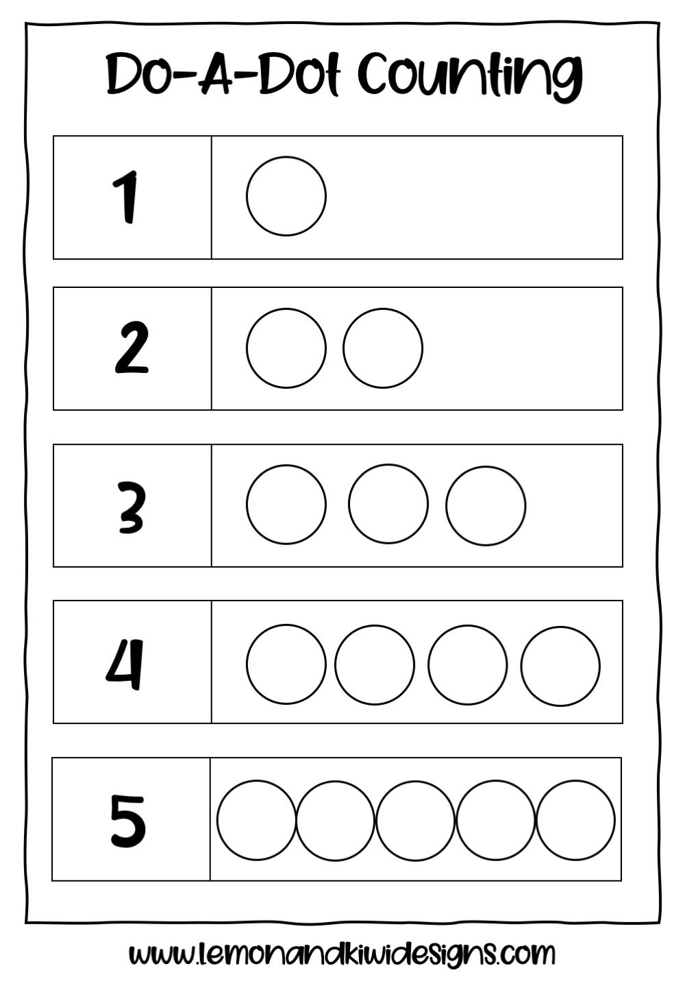 Counting Dots Worksheet Fun And Educational Activities For Kids Counting Dots Worksheet Fun And Educational Activities For Kids
