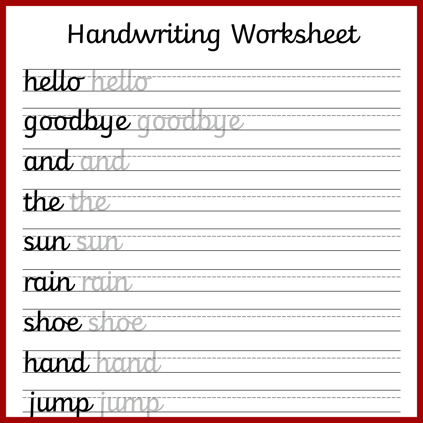 Cursive Handwriting Worksheets Free Printable Mama Geek Handwriting Worksheet Creator Free DIY Homeschooler