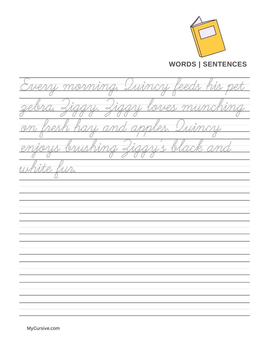Cursive Sentences Free Worksheets For Practice 2025 Download Free Printable Cursive Sentences Worksheets