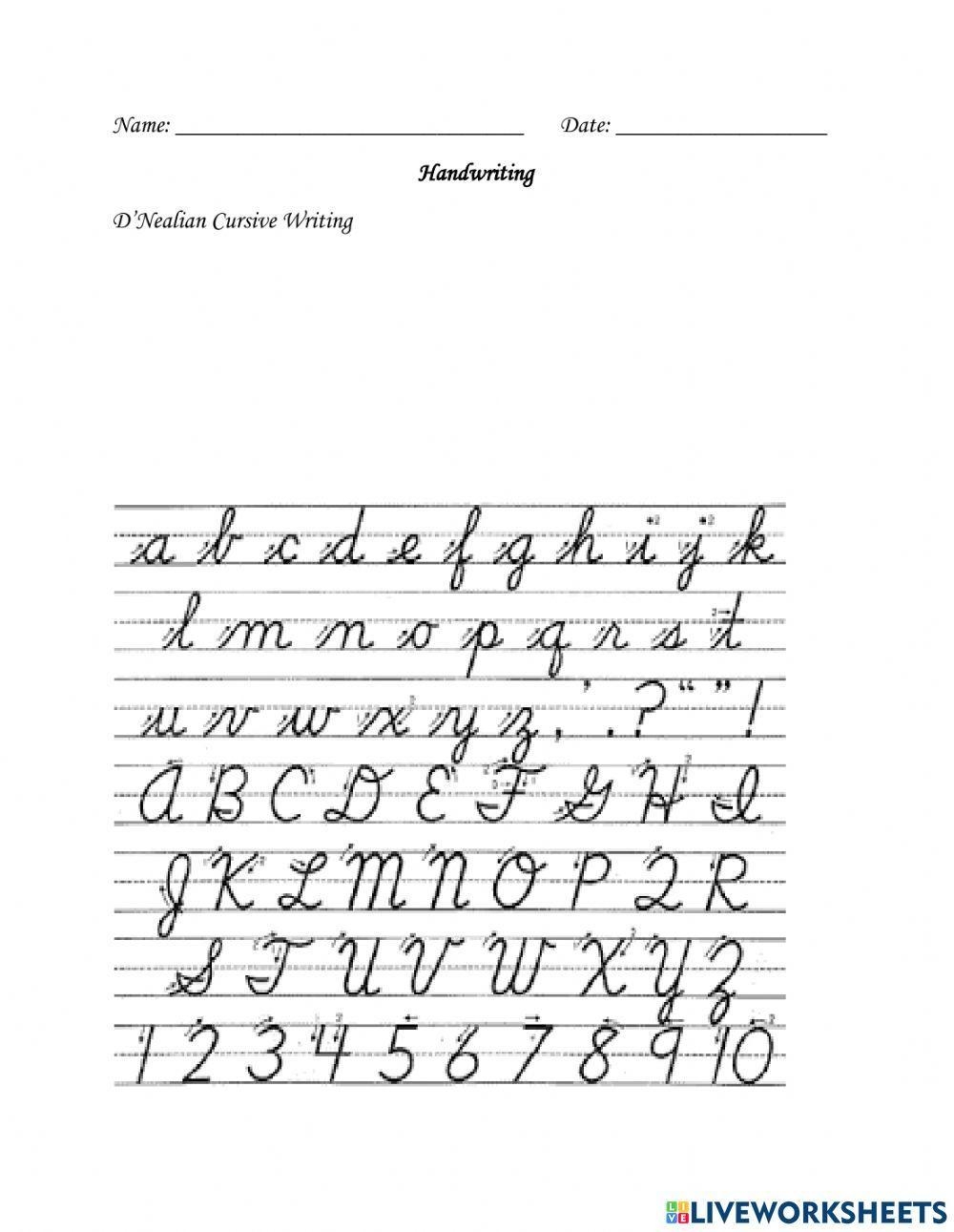 D Nealian Print Handwriting Worksheets Improve Penmanship Skills D Nealian Print Handwriting Worksheets Improve Penmanship Skills
