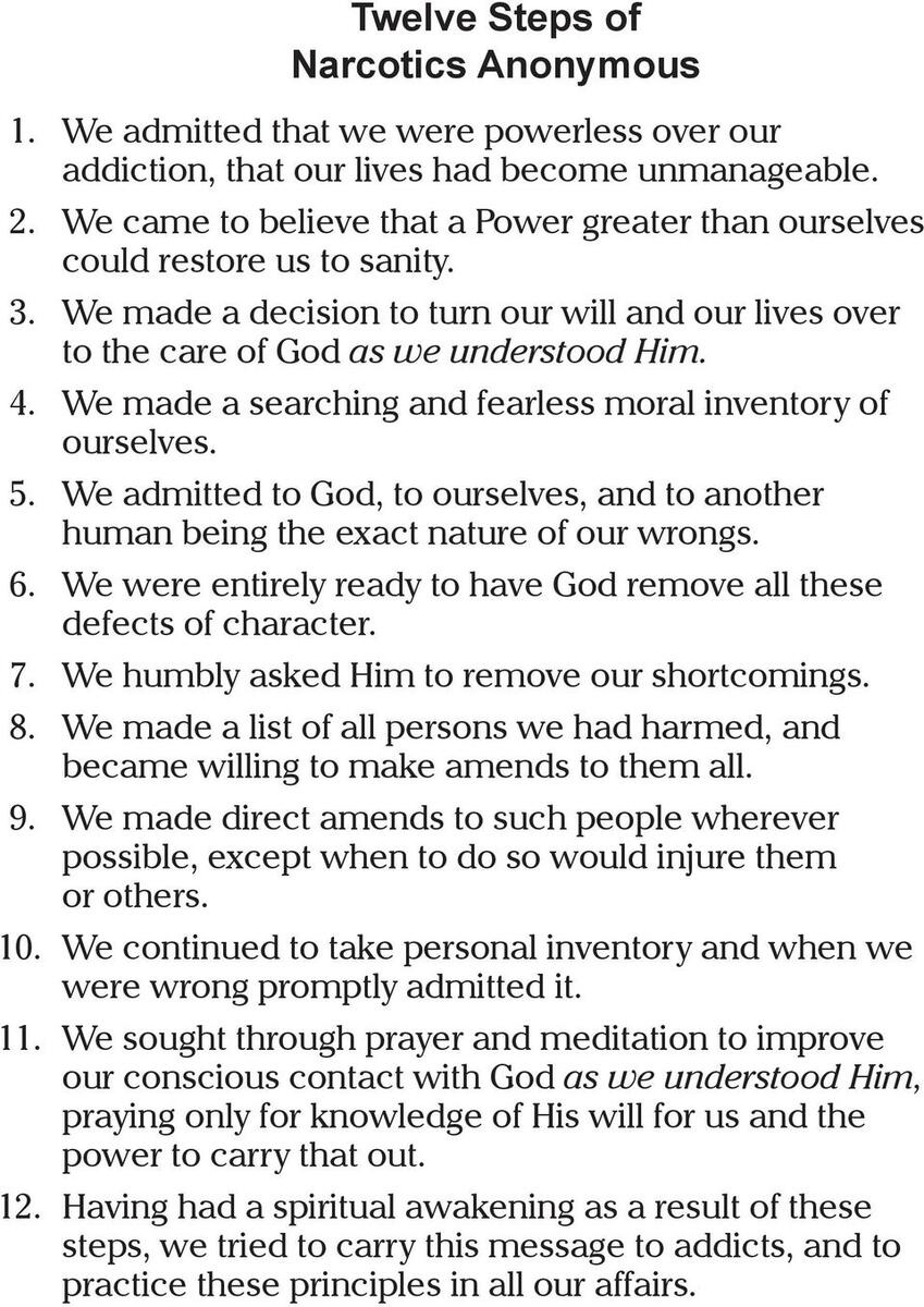 Daily Reflections Alcoholics Anonymous The Twelve 12 Steps Of Narcotics Anonymous N A Poster 3 Styles Addiction Recovery Gift Art Na Na Na Daily Reflections Alcoholics Anonymous The Twelve 12 Steps Of Narcotics Anonymous N A Poster 3 Styles Addiction Recovery Gift Art Na Na Na