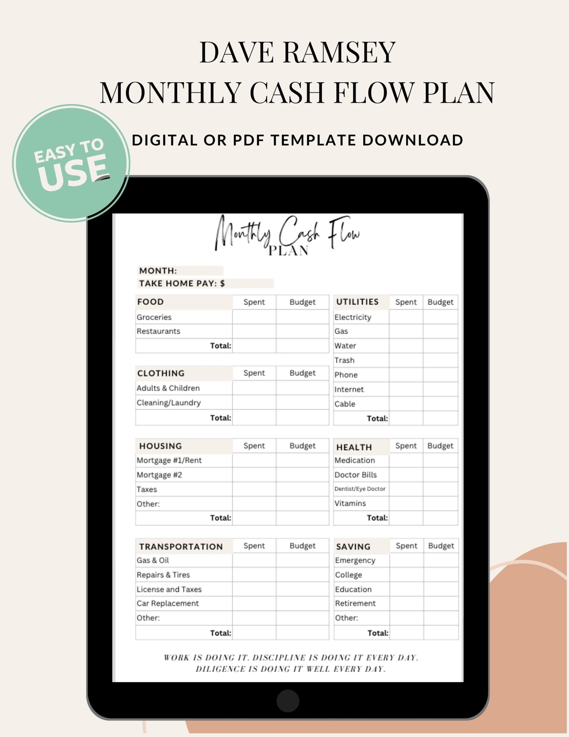 Dave Ramsey Cash Flow Plan Baby Stepsplanner Printable PDF Ramsey Solutions Template Goodnotes Planner Budget Planner Etsy Dave Ramsey Cash Flow Plan Baby Stepsplanner Printable PDF Ramsey Solutions Template Goodnotes Planner Budget Planner Etsy