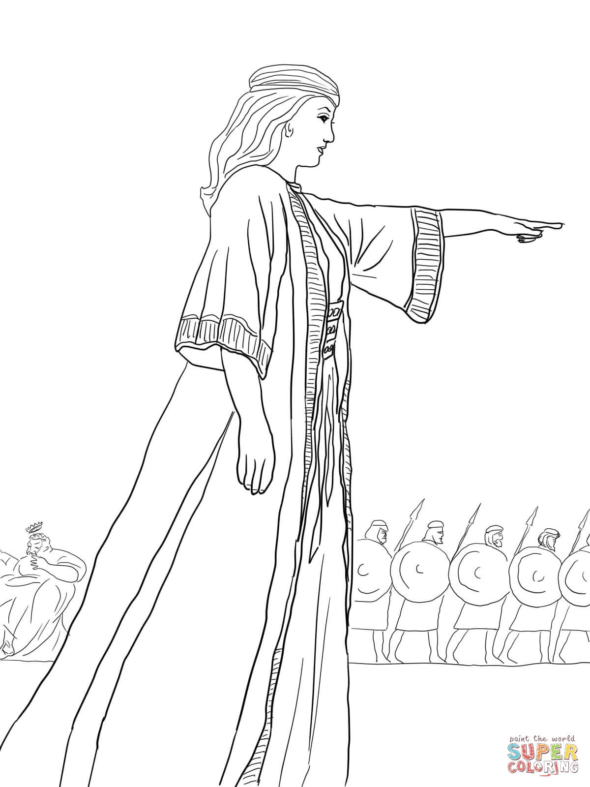 Deborah The Prophetess 6 Free Printable Coloring Pages