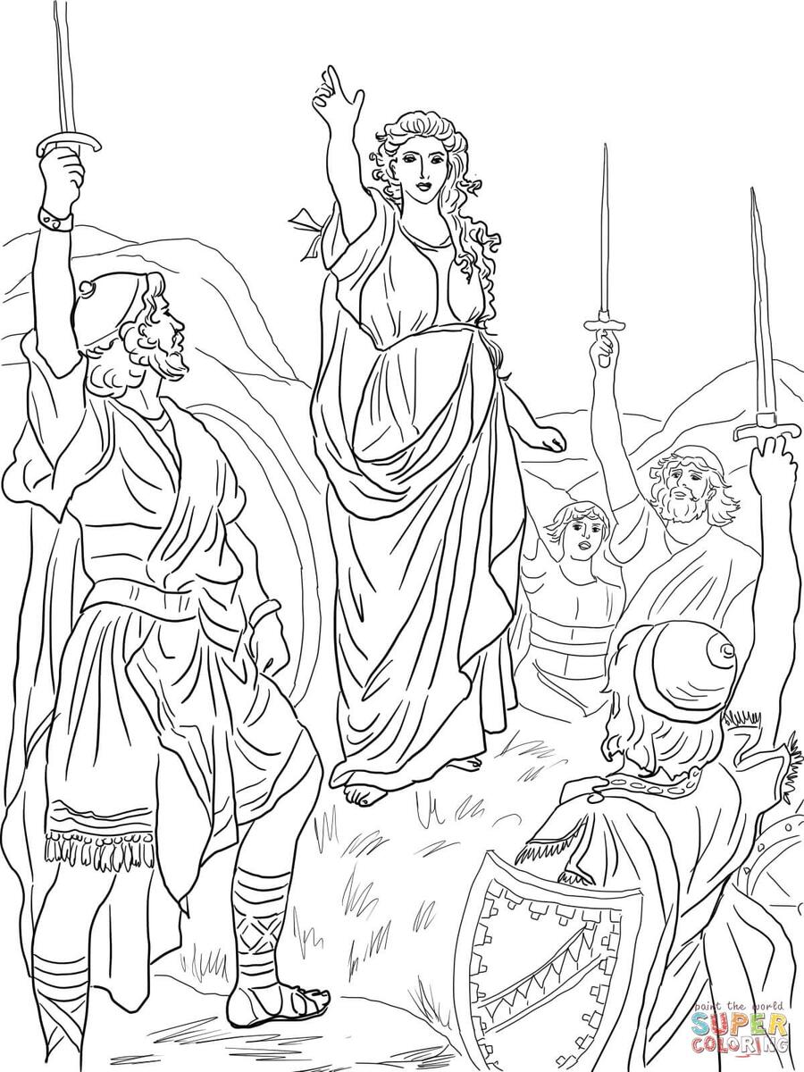 Deborah The Prophetess 6 Free Printable Coloring Pages
