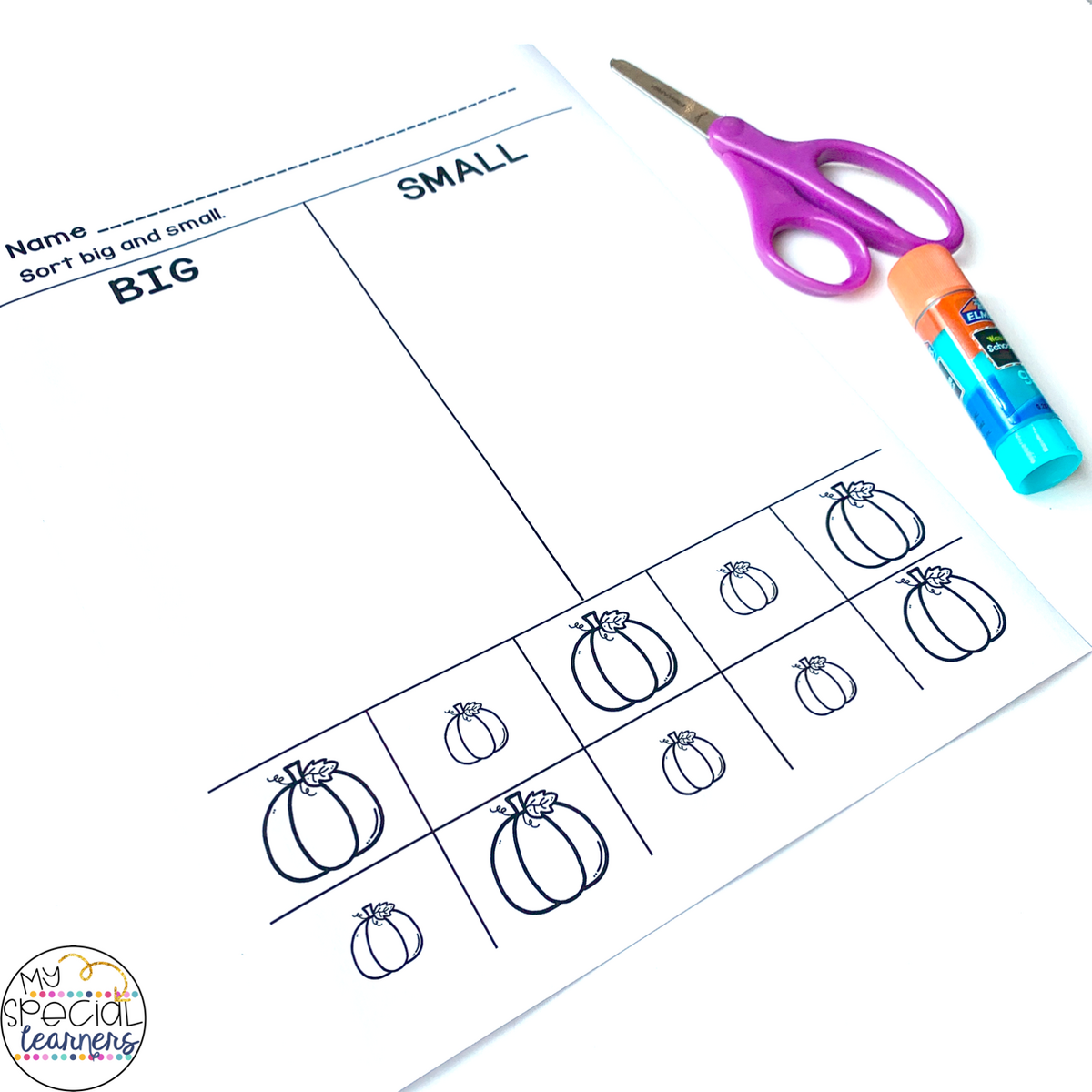 Differentiated Fall Math Worksheets For Elementary Special Education My Special Learners Differentiated Fall Math Worksheets For Elementary Special Education My Special Learners