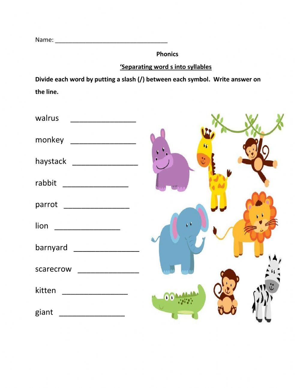 Syllable Division Practice With VCCV Words 3 Free PDFs Literacy Learn