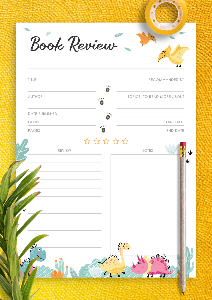4 FREE Printable Book Review Worksheets My Printable Home