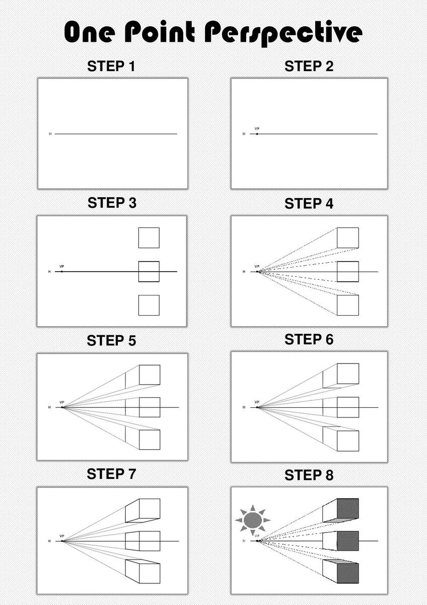 Drawing A Box In One Point Perspective Teacha Worksheets Library Drawing A Box In One Point Perspective Teacha Worksheets Library
